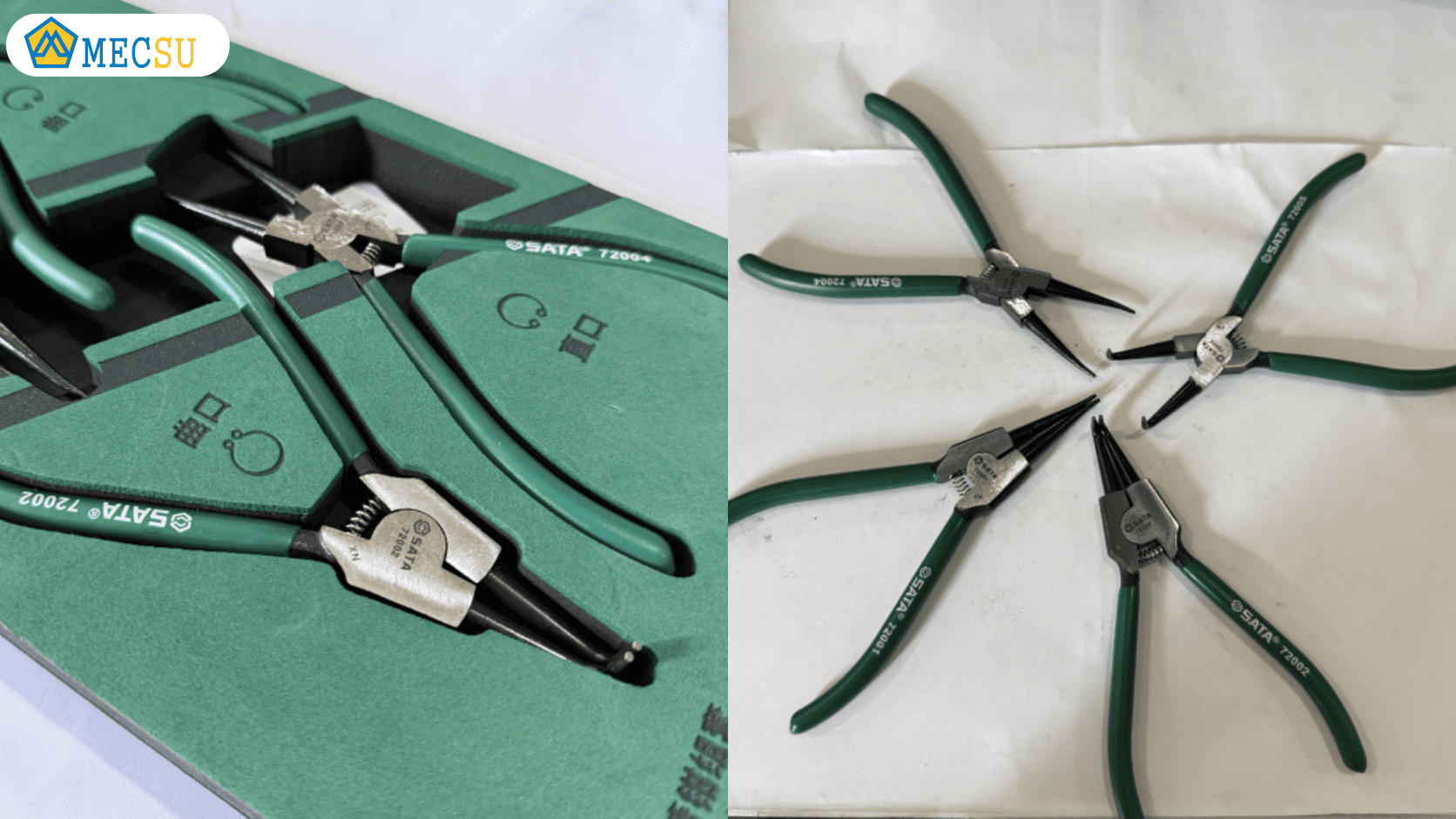 Bộ Kìm Mở Phe Ngoài Và Trong 7inch Sata 4 Chi Tiết 09911A